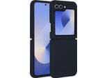 Samsung Galaxy Z Flip 6 Cover - Silicone - Custodia/Copertura Morbida Accezz - Blu Scuro
