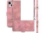 Custodia Per Iphone 13/Iphone 14 Custodia Protettiva Per Iphone 13/Iphone 14 Custodia A Libro In Similcuoio Rosa Imoshion
