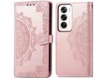 Cover Oppo Reno 12 - Pelle Finta - Flip Cover Imoshion - Finitura Oro Rosa