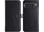 Custodia Google Pixel 9 Pro Xl - Vera Pelle - Selencia Flip Cover - Nero