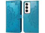 Custodia Oppo Reno 12 Pro - Pelle Finta - Flip Cover Imoshion - Colore Turchese