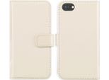 Custodia Per Iphone Se 2022/ Iphone Se 2020/ Iphone 8/ Iphone 7 - Vera Pelle - Selencia Flip Cover - Beige