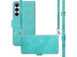 Samsung Galaxy A16/Samsung Galaxy A16 Cover - Cover Imoshion Con Cinturino/Custodia Pieghevole - Turchese