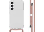 Imoshion Custodia Protettiva Samsung Galaxy A55 (5G) Con Banda Posteriore Con Catena Custodia Per Cellulare Per Samsung Galaxy A55 (5G) - Rosegold