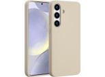 Custodia Samsung Galaxy S25 Plus - Silicone - Accezz Custodia Morbida/Copertura Posteriore - Beige