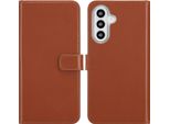 Custodia Per Samsung Galaxy A26 - Vera Pelle - Custodia Selencia Flip Flap - Marrone Chiaro