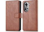 Imoshion Custodia Per Cellulare Per Oppo Reno 11 F - Flip Cover Bookcase Flip - Marrone