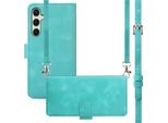 Samsung Galaxy S25/Samsung Galaxy S24 Cover - Cover Imoshion Con Cinturino/Custodia Pieghevole - Turchese