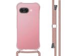Imoshion Custodia Protettiva Google Pixel 9A Con Fascia Posteriore Con Catena Custodia Per Google Pixel 9A - Rosegold