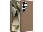 Samsung Galaxy S25 Ultra Sleeve - Silicone - Custodia Morbida Accezz/Copertura Posteriore - Marrone Chiaro