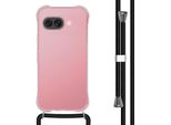 Imoshion Custodia Protettiva Google Pixel 9A Con Banda Retro Con Catena Custodia Per Google Pixel 9A - Nero