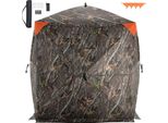 Succebuy Tenda Da Caccia Trasparente A 270°, Tenda Pop-Up Per Cervi Da 2-3 Persone Con Borsa Per Il Trasporto, Tenda Portatile, 3 Finestre Orizzontali Per La Caccia Al Tacchino E Al Cervo, Materiale Mimetico
