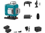 Livella Laser, 16 Linee, Autolivellante, Alta Visibilità, Set Di 2 Batterie