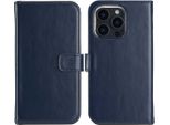 Custodia Per Iphone 16 Pro Max - Vera Pelle - Selencia Flip Flap - Blu