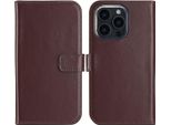Cover Per Iphone 16 Pro Max - Vera Pelle - Selencia Flip Flap - Marrone
