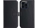 Custodia Per Iphone 16 Pro Max - Vera Pelle - Custodia Selencia Flip Flap - Nero