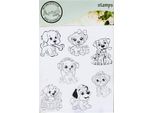 Timbro In Polimero - Set Di Cani - Agateria