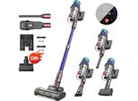 Aspirapolvere A Batteria, Motore Da 650 W, Potenza Di Aspirazione Di 55 Kpa, Capacità Di Polvere Di 1,2 L, Viola Con Verde, Ue