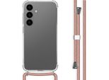 Imoshion Custodia Protettiva Samsung Galaxy S24 Con Banda Posteriore Con Catena Custodia Per Cellulare Per Samsung Galaxy S24 - Rosegold
