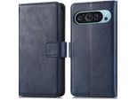 Custodia Imoshion Per Google Pixel 9 Pro/Google Pixel 9 - Flip Cover Libreria Flip - Blu Scuro