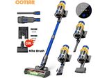 Aspirapolvere A Batteria, Motore Da 650 W, Potenza Di Aspirazione Di 55 Kpa, Capacità Polvere Di 1,2 L, Blu Con Oro, Ue