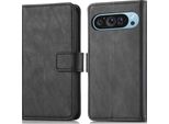 Custodia Per Cellulare Imoshion Per Google Pixel 9/Google Pixel 9 Pro - Flip Cover Libreria Flip - Nero