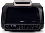 Ariete 4635 Air Fryer Grill, Friggitrice Ad Aria E Griglia, Bistecchiera,1700W, Capacità 8L, Friggi E Griglia, 8 Funzioni Di Cottura, Timer, Nero