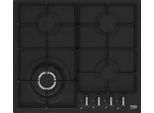Beko HIYG 64225 SBO Kochfelder Schwarz Einbaukochfeld 60 cm de Gas 4 Zone(n)