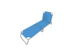 Marbueno Lettino Pieghevole In Acciaio Blu Per Spiaggia E Piscina 187X55X24 Cm 10022 - Marca Ean: 8435631900221