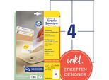 Avery Zweckform L6028REV-25 Etichette Universali Avery Zweckform, 105 X 148 Mm, Bianco