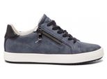 Geox Blomiee Scarpe Donna In Pelle Nera Con Mezza Zip 36