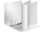 Esselte 49706 Ringbuch PräSentation, Mit Taschen, A4, Pp, 4 Ringe, 60 Mm, Weiß