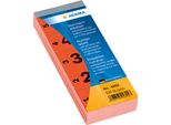 Herma Nummernblock 4892 1-500 Sk 28X56Mm Rot 500 St./Pack.