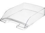 Leitz 5226-00-02 5226 Briefkorb Transparent Plus, A4, Polystyrol, Glasklar