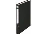 Leitz 1014-02-95 1014 Raccoglitore Ad Anelli, A4, Pp, 2 Anelli, 35 Mm, Nero