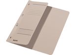 Leitz 3740-00-85 3740 ÖSenhefter - 1/2 Vorderdeckel, A4, Kfm. Heftung, Manilakarton, Grau