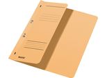 Leitz 3741-00-11 3741 Cucitrice A Occhiello, 1/2 Copertina Anteriore, A4, Pinzatura Ufficiale, Cartone Manila, Colore Camoscio