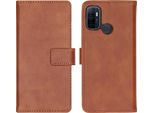 Custodia Per Cellulare Imoshion Per Oppo A53S/Oppo A53 - Flip Cover Bookcase Flip - Marrone