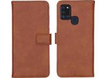 Custodia Per Cellulare Imoshion Per Samsung Galaxy A21S - Flip Cover Libreria Flip - Marrone