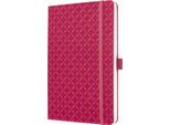 Sigel JN105 Notizbuch Jolie® Ca. Din A5 Liniert, Fuchsia Pink Hardcover 174 Seiten