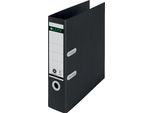 Leitz 1018-00-95 1018 Cartella Di Qualità Recycle 180° - A4, 80 Mm, Clima Neutro, Nero