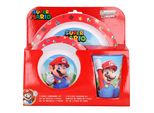 Stor 21449 - Nintendo - Super Mario Set Da Colazione In Plastica Da 3 Pezzi