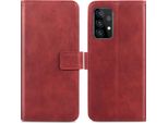 Custodia Per Cellulare Imoshion Per Samsung Galaxy A52 (4G)/Samsung Galaxy A52S/Samsung Galaxy A52 (5G) - Cover Flip Libreria Flip - Rosso