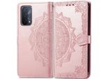 Oppo A54/Oppo A74 Sleeve - Pelle Finta - Custodia A Conchiglia Imoshion - Finitura Oro Rosa