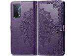 Oppo A54/Oppo A74 Sleeve - Pelle Finta - Custodia A Conchiglia Imoshion - Viola