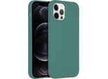 Custodia Per Iphone 12/ Iphone 12 Pro - Silicone - Custodia Morbida Accezz/Copertina Posteriore - Verde Scuro