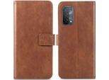 Imoshion Custodia Per Cellulare Per Oppo A74 (5G)/Oppo A54 (5G) - Flip Cover Bookcase Flip - Marrone