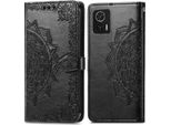 Motorola Edge 30 Neo Sleeve - Pelle Finta - Flip Cover Imoshion - Nero