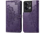 Oppo Reno 8 Pro Sleeve - Pelle Finta - Flip Cover Imoshion - Viola