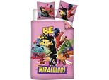Bettbezug Be Miraculous 140 X 200 Cm + 63 X 63 Cm - Poliestere - Rosa